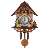 BESPORTBLE Wall Clock Retro Cuckoo Shaped Clock Antique Pendulum for Home Cafe Bar Wall Decor BESPORTBLE
