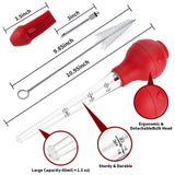 QPMR Turkey Baster, Premium Baster Tool for Cooking-Baster Syringe for Home Baking and Roaster Turkey, Include Detachable Silicone Bulb, 2 Meat Marinade Injector Needles for Thanksgiving QPMR