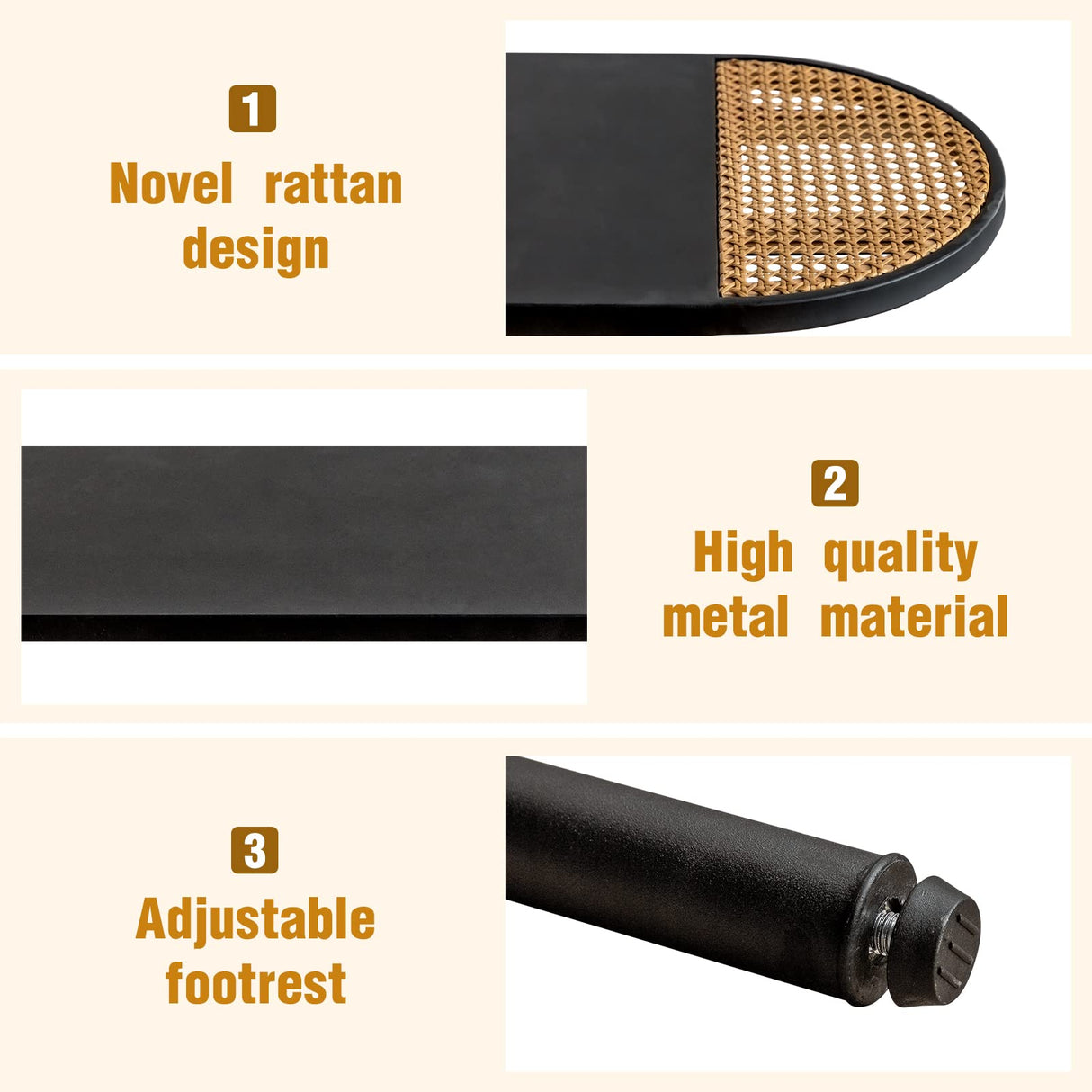 HollyHOME Black Metal Console Table with Rattan Decor, 2-Tier Entryway Table, 42.32"(L) Narrow Sofa/Couch Side Table with Metal Frame, Hallway Entry Table for Living Room HollyHOME