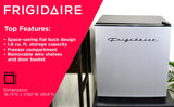 Frigidaire EFR182 1.6 cu ft Stainless Steel Mini Fridge. Perfect for Home or The Office. Platinum Series, 1.8 Frigidaire