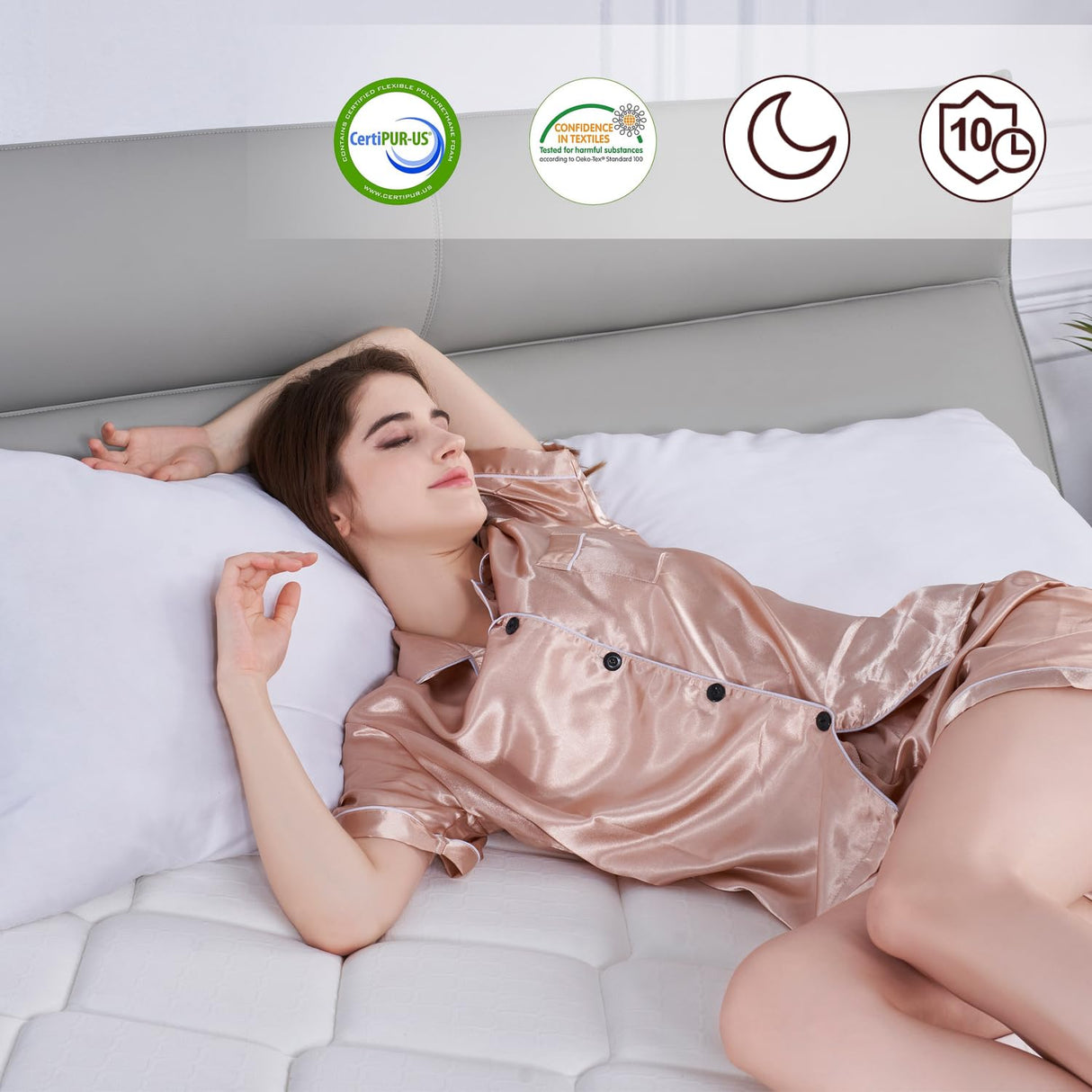 Dreamscape Queen Mattress, 12 Inch Queen Size Mattresses in a Box, Memory Foam Hybrid Mattress with Individual Pocket Spring for Motion Isolation, Pressure Relief, Medium Firm Feel, CertiPUR-US Dreamscape