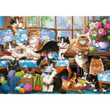 TREFL 500 Piece Jigsaw Puzzle, Cat Family, Animal Puzzle, Sweet Kittens, Simonetta Pirola, Adult Puzzle, Trefl 37425 Trefl