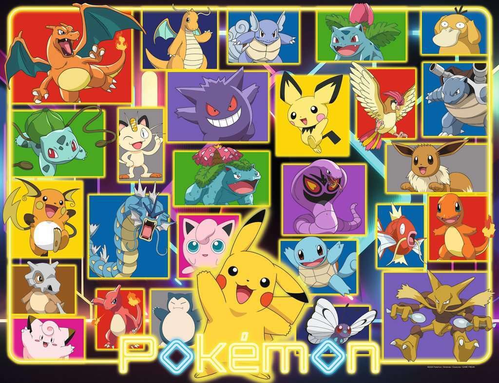 Ravensburger - 2000 piece puzzle - Adult puzzle - Ages 14 and above - Luminous Pokémon - Premium quality puzzle made in Europe - Fun & Action - 12001130, Yellow Ravensburger