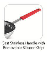 Tramontina Professional 10-Inch Non Stick Frying Pan, Heavy-Gauge Aluminum Skillet with Reinforced Nonstick Coating, Red Handle, Dishwasher and Oven Safe Tramontina