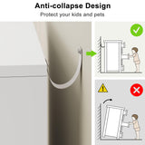 Jocoevol White 5 Drawer Dresser for Bedroom, 15" D x 23.7" W x 40.4" H in Simply Modern Chest of Drawers, Wood Storage Dresser with Deep Drawers for Living Room Hallway Entryway, White Jocoevol