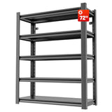 Phonando 72" Hx36 Wx16 D 5-Tier Garage Shelf, 3000 lbs Heavy Duty Storage Shelves, Easy Assembly Adjustable Stainless Shelving, Suitable for Garage Basement Office Farmhouse etc Phonando