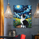 Lovepefe Starry Night Paint by Numbers Kit for Adults Beginner Cat Oil Painting Kit Adult Paint by Number Kits on Canvas DIY Painting for Beginners Art by Numbers for Gifts Home Wall Decor 16x20 Inch Lovepefe