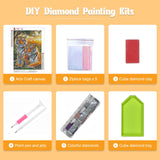GHHKUD Diamond Painting Kits Tigers for Adults, DIY 5D Animal Family Diamond Painting, Full Drill Forest Diamond Art Kits Art Pictures for Relaxation Gifts Home Wall Decor 30x40cm GHHKUD