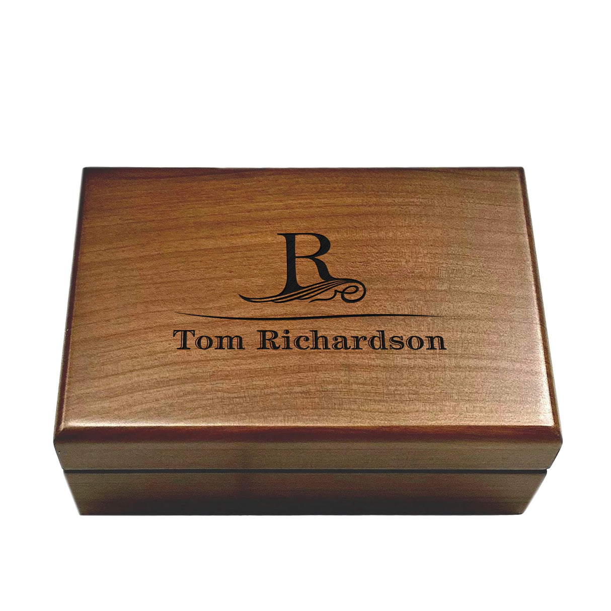 Personalized Walnut Gift Box, Luxury Mens Jewelry Box, Groomsmen Wooden Box, Men's Keepsake Box, Best Man Wood Box, Wooden Box Birthday Gift Generic