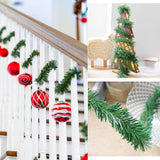 DearHouse 40Feet Christmas Garland, 2 Strands Artificial Pine Garland Soft Greenery Garland for Holiday Wedding Party,Stairs,Fireplaces Decoration, Outdoor/Indoor Use DearHouse