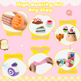 Nicella Air Dry Clay Kit, 12 Cakes Modeling Clay for Kids, Model Magic with Sculpting Tools and Tutorials, Safe & Non-Toxic, DIY Arts & Crafts School Projects, Home Party Favors for Boys & Girls Nicella