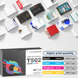 Officenter T502 502 Ink Refill Bottles for Ecotank ET2760 ET-4760 ET2750 ET-3760 ET-2850 ET-15000 ST-4000 ST-2000 ET-3710 ET-3850 ET-3750 ET-4850 ET-3830 ET4750 ET2700 ST3000 ET3700 Printer(2BK C M Y) OFFICENTER