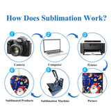 Sublimation Ceramic Ornaments Sublimation Ornament Blanks Bulk 2.83 Inch Round Blank Ornament Discs with Gold String for Crafting DIY Personalized Xmas Tree Ornament Keepsake Crafts Gift 10 Pieces Valyria