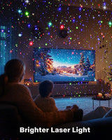 Laser Christmas Projector Lights Outdoor, Christmas Decorations Stars Light Show, Holiday Projector Decorations for House/Garden/Party FLITI