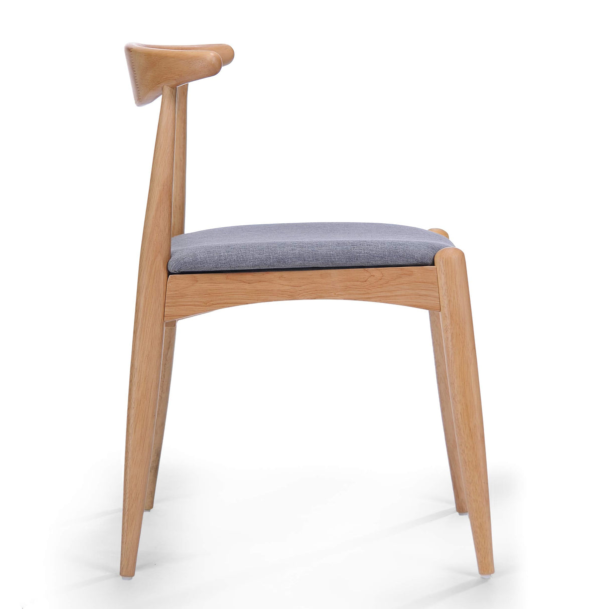 Christopher Knight Home Francie Fabric with Oak Finish Dining Chairs, 2-Pcs Set, Grey / Oak Christopher Knight Home