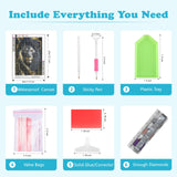 SENQAO Diamond Art Kits Black Lion 5D Diamond Art Kit Full Round Drill Painting Kit for Adults Beginner Lightning Painting with Diamonds Animal for Adults Home Wall Decor 30x40cm/11.8x15.7in SENQAO