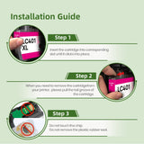 LC401XL Ink Cartridges for Brother Printer LC401 Ink High Yield for Brother LC401 Ink Cartridges Work for MFC-J1010DW MFC-J1170DW MFC-J1012DW MFC-J1800DW MFC J1010DW(4 Pack, Black Cyan Magenta Yellow) Gagalay