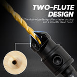 EZARC Countersink Drill Bit Set, 12 PCS Counter Sink Drill Bit Adjustable, #4, #6, #8, #10, #12, Magnetic Extension bit Holder for Woodworking with Storage Box EZARC