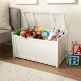 Melissa & Doug Wooden Toy Chest - White Furniture for Playroom - Kids Toy Box, Wooden Storage Organizer, Children's Furniture Melissa & Doug