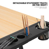 MoNiBloom Adjustable Drafting Table & Stool Set with Storage, Versatile Art Desk and Craft Center Home Study Room Artist Desk MoNiBloom