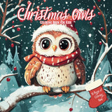Christmas Owls Coloring Book for Kids: A Christmas Activity Book Majosta