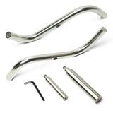 BMWOOD S Shaped Stainless Steel Tool Rest Set with 1" and 5/8" Stems for Woodturning Lathe Bowl Turning. BMWOOD