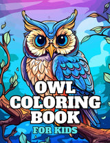 Owl Coloring Book: For Kids, Teens & Bird Lovers Majosta