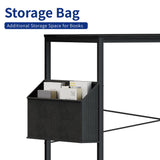 Pamray 32 Inch Computer Desk for Small Spaces with Storage Bag, Home Office Work Desk with Headphone Hook, Small Office Desk Study Writing Table Pamray