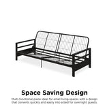 DHP 2263059 Miles Metal, Black Futon Frame DHP