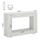 Tribesigns Farmhouse Console Table, 47 Inches Entryway Console Table with Storage, Industrial Hallway Accent Table for Living Room, Entrance Tribesigns