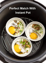 LE TAUCI Ramekins 4 OZ Oven Safe, Creme Brulee Ramekins, Pudding Custard Cups Souffle Ramiken, Dipping Sauce Dishes, Ceramic Ramekin Bowls Set of 6, White LE TAUCI