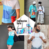 Sublimation Spray for Cotton Shirts, 100ml Sublimation Coating Spray for All Fabric Including Carton, Polyester, T-Shirts, Quick Dry Generic