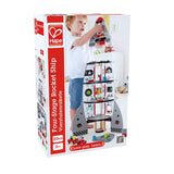Hape Four Stage Toddler Rocket Ship Playset | A Wooden Spaceship Toy with Real Life Space Shuttle Designs Hape