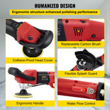 VEVOR Wet Polisher Grinder, Variable Speed 4" & 5" Diamond Polishing Pads, Buffing Machine with 78.7" Water Pipe Adapter & Splash Shield, Electronic Concrete Stone for Title Floor Countertop CE VEVOR