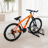 Auwey Bike Floor Rack Bike Floor Parking Bicycle Parking Rack Bike Storage Stand Bike Floor Stand Bicycle Storage Organizer for Mountain Bike, Road Bike Fit 22-28" Wheel Stand Tire Width 2.2" Auwey