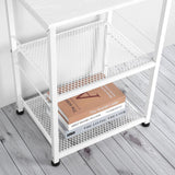 OYEAL End Table, Small Side Table Living Room, White Nightstand with 2-Tier Storage Shelf, Printer Stand Sofa Table for Small Spaces, Living Room, Bedroom, Easy Assembly OYEAL