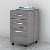 Bush SCF216PGSU 3-Drawer Vertical File Cabinet Locking Letter/Legal Platinum Gray 20-Inch D Bush Business Furniture