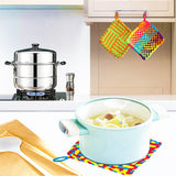 Tatahu Potholder Weaving Loom Kit - 300pcs Rainbow Knitting Refill Loops in 10 Colors, Make 8 Potholders for Beginners, DIY Arts and Crafts Tatahu