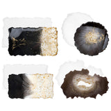 Tray Resin Molds for Casting, Gartful 4PCS Large Silicone Epoxy Molds, Geode Agate Platter Mold for Making Faux Agate Tray, Serving Board, Coaster, Fruit Mat, Jewelry Holder, Art Crafts, Home Decor Gartful