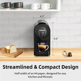 CHULUX Bafè-Pro Espresso Machine, Mini Espresso Machine for Nespresso Original Capsules, Single Serve Coffee Machine for Home Espresso & Lungo Maker, Italian ODE 20 Bar Pump, Metallic Gray CHULUX