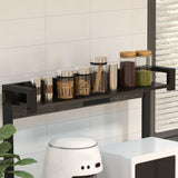 HOMCOM Bakers Racks with Power Outlet and LED Lights, Coffee Bar Table for Kitchens with Storage, Microwave Stand with Glass Holders, Kitchen Storage Shelf Rack with Multiple Shelves, Gray HOMCOM