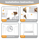 Fish Tank Stand: The Perfect 10 Gallon Metal Aquarium Stand Measuring 22.8" W x 10.6" D x 31.3" H to Fit Your Aquatic Display Needs. (10 Gallon-White) tongmo