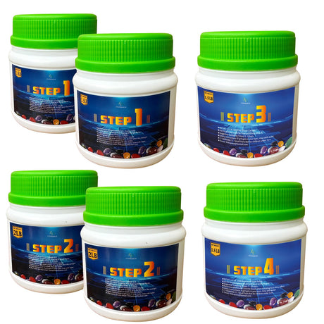 12 LBS Rock Tumbler Grit Set, 4 Step Tumbling Media Coarse/Medium/Pre-Polished/Final Polish, Silicone Carbide Polisher Grit for Any Rock Tumbler, Rock Polisher, Stone Polisher YHAspace