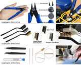 AEORUM 124Pcs 3D Printing Accessory Tools with Tool Bag for 3D Printer Modeler Basic Tools Diverse 3D Print Nozzle Cleaning Kit Mini Rotary Tool 3D Printer Tools for Remove/Trim and Finish 3D Print AEORUM