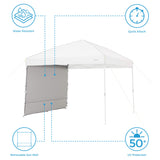 CORE Removable Sun Wall for Straight Leg Canopy Gazebo, Accessory Only, 10 ft x 10 ft CORE