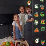 40PCS Halloween Crafts for Adults DIY Diamond Art: DIY Glow-in-The-Dark Refrigerator Magnets Stickers Kit, Magnetic Fridge Decor (Luminous) Eternity sky