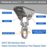 Yes4All 1000 LB Punching Heavy Bag Hanger, Steel Heavy Duty Swing Hanger Bolts for Wood and Concrete - 360° Swing Yes4All