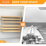 WALMANN Garage Wall Mounted Lumber Storage Rack, Overhead Heavy Duty Lumber Rack for Woodworking Shop(1 Pair) WALMANN