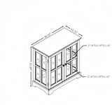 LED Curio Display Cabinet, Antique Display Cabinet with Adjustable Shelves, Retro Design Quality Showcase with Lattice Doors, Elegant Bookcase and Storage Cabinet for Home Decor (Oak) Maxtude