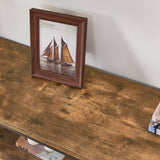 BON AUGURE Industrial Sofa Console Table for Entryway, 3 Tier Foyer Table for Hallway, Rustic Hall Tables Behind Couch (47 Inch, Rustic Brown) BON AUGURE